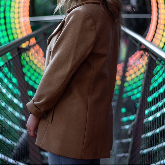 Old Navy Women’s Soft-Brushed Button Down Pea Coat - Picture 3 of 4